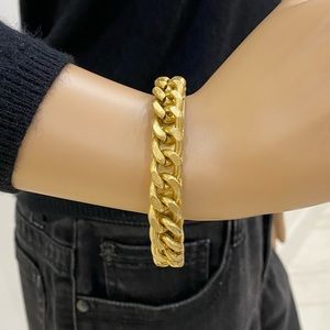 Goldtone Chain Link Bracelet by 1937